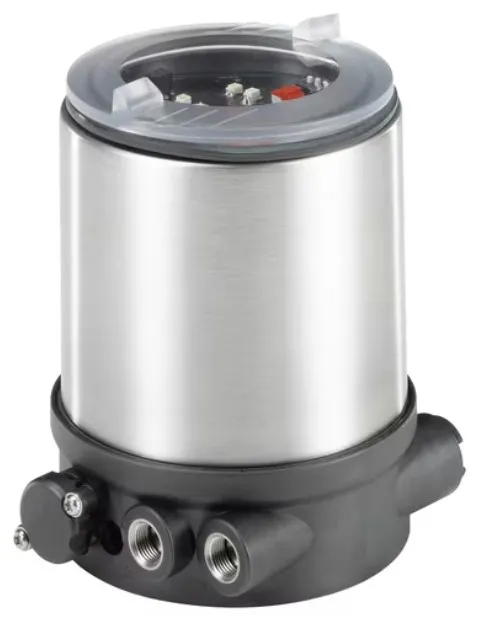 Control- and feedback head for integrated mounting on Robolux valves Type 2036/8686