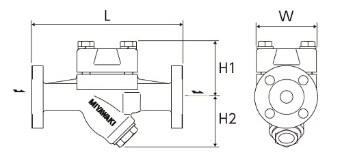 Thermodynamic Disc Steam Traps Miyawaki SF-340 SF-341