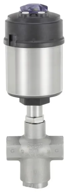 Pneumatically operated 3/2 way seat valve ELEMENT for decentralized automation Burkert type 2106