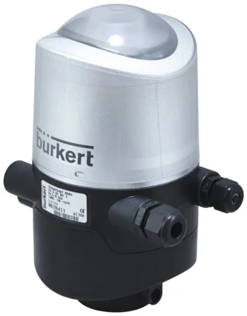 Control head for decentralized automation of hygienic process valves Burkert type 8681