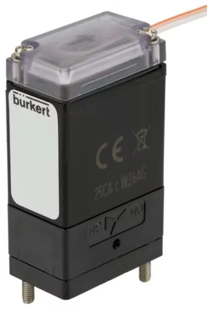 Solenoid valve Burkert type 0127 - Direct-acting 2/2 or 3/2 way Rocker-Solenoid Valve with separating diaphragm