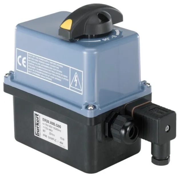 Electrical Rotary Actuator - On/Off and control Burkert type 3003
