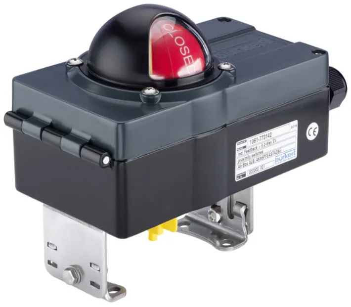 Limit switch box for pneumatic rotary actuators Burkert type 1061