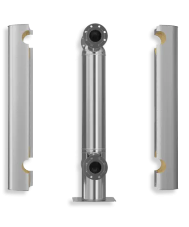 HAD shell and coil heat exchanger