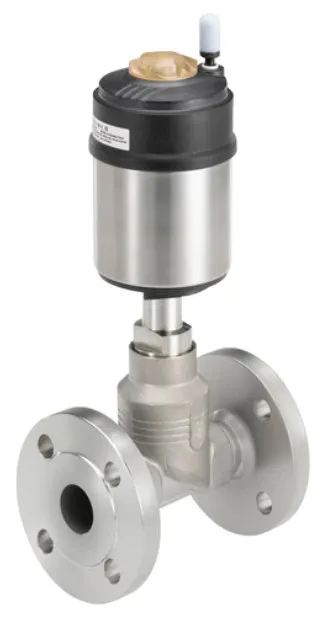 Pneumatically operated 2/2-way globe valve ELEMENT for decentralised automation Burkert type 2101
