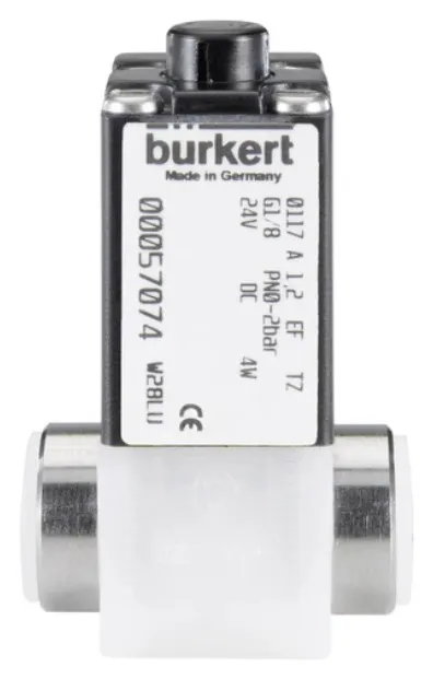 Solenoid valve Burkert type 0117 - 2/2 way Plunger-Solenoid Valve with separating diaphragm