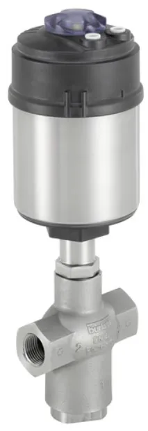 Pneumatically operated 3/2 way seat valve ELEMENT for decentralized automation Burkert type 2106