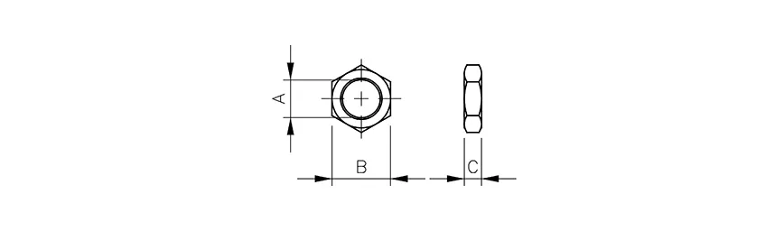 Fixing nut | for cylinders series R HAFNER RA