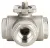 3-Way Ball Valve with T-bore Burkert type TKU003
