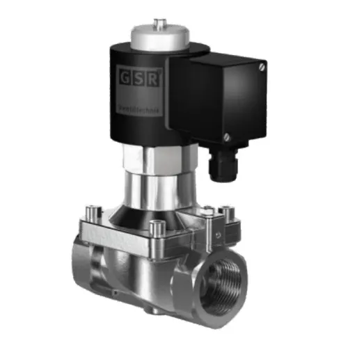 Solenoid valve for gaseous and liquid media GSR 43