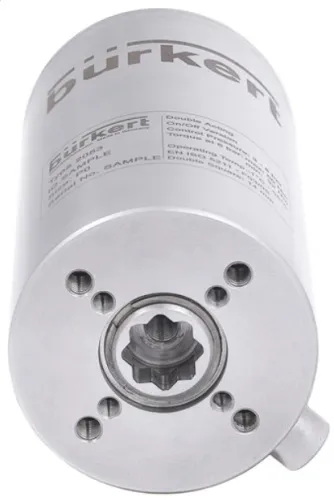 Pneumatic rotary actuator for the automation of ball and butterfly valves Burkert type 2053