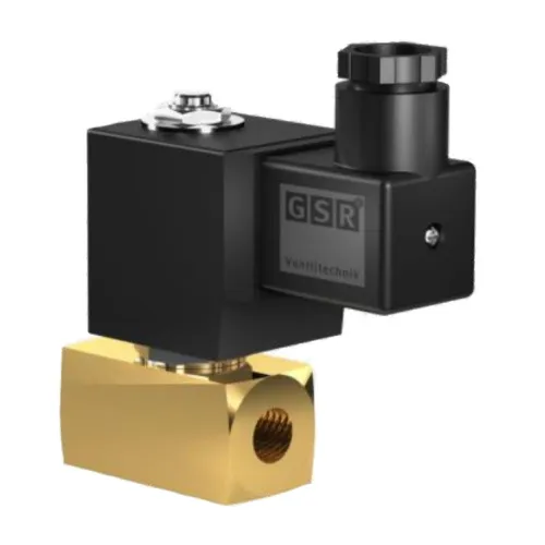 Solenoid valve for gaseous and liquid media GSR 52