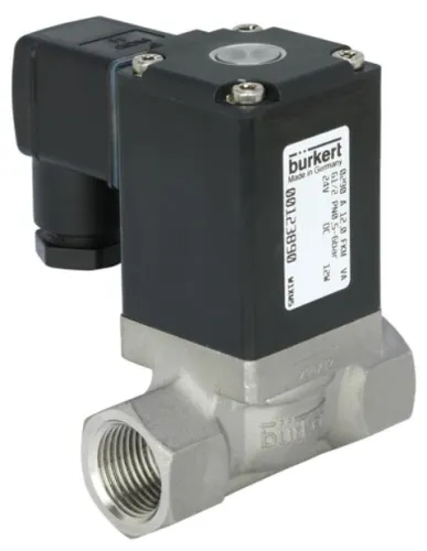 Water solenoid valve Burkert type 0290 - Servo-assisted 2/2-way diaphragm valve