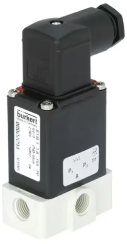 Solenoid valve Burkert type 0330 - Direct-acting 2/2 or 3/2-way pivoted armature valve