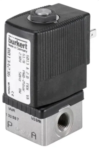 Solenoid valve Burkert type 6013 - Plunger valve 2/2-way direct-acting