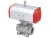 Stainless steel ball flanged valve with pneumatic actuator END-Armaturen ZK-ED / ZK-EE