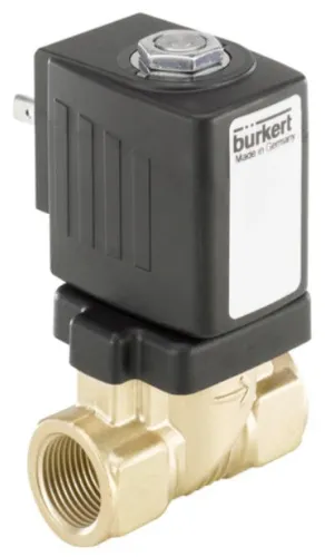 Water solenoid valve Burkert type 6213 - Servo-assisted 2/2-way diaphragm valve
