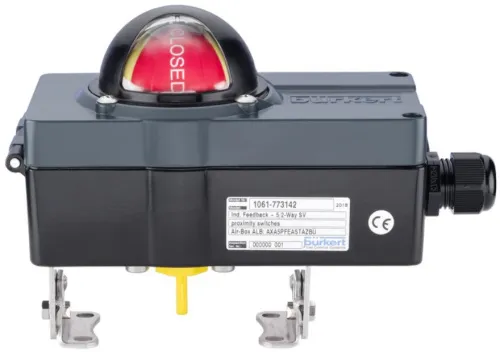 Limit switch box for pneumatic rotary actuators Burkert type 1061