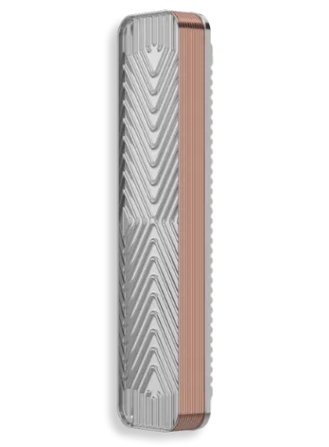 Asymmetric brazed plate exchangers