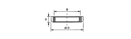 Fixing nut | for cylinders series A HAFNER AGT