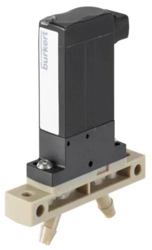 Solenoid valve Burkert Type 6624 - 2/2 and 3/2 way Bürkert TwinPower rocker solenoid valve with separating diaphragm