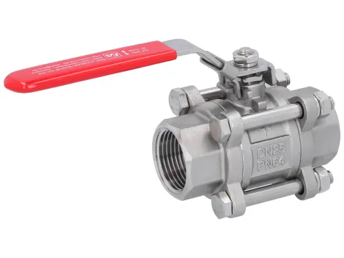 Stainless steel ball valve threaded with hand lever END-Armaturen PE