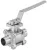2/2-way ball valve 3-piece Burkert type 2654