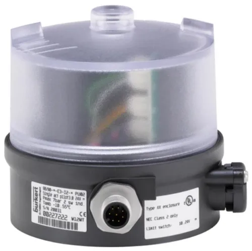 Pneumatic control for decentralised automation of ELEMENT process valves Burkert type 8690