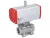 Stainless steel ball flanged valve with pneumatic actuator END-Armaturen ZK-ED / ZK-EE