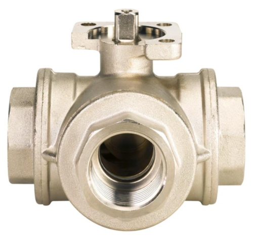 2/2 or 3/2-way brass ball valve, 2-part Burkert type 2660