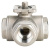 3-Way Ball Valve with T-bore Burkert type TKU003