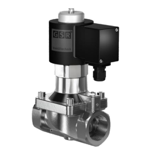Solenoid valve for gaseous and liquid media GSR 43