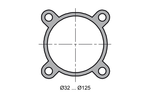 Double acting cylinder | adjustable cushioning | magnetic piston | high temperature, FKM seals | D-s HAFNER DILV