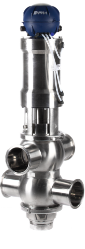 Double seat valve-certified PMO Bardiani B915PMO
