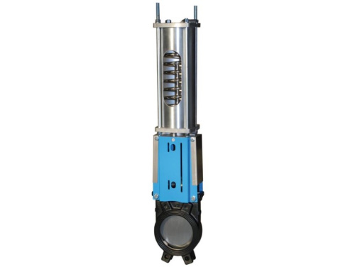 Knife-gate valve with single-action pneumatic actuator END-Armaturen WGExxx/PSNC