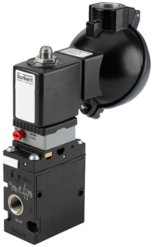 Hazardous location solenoids type 6518 - Servo-assisted 3/2 way Solenoid Valve for pneumatics