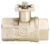 2/2 or 3/2-way brass ball valve, 2-part Burkert type 2660