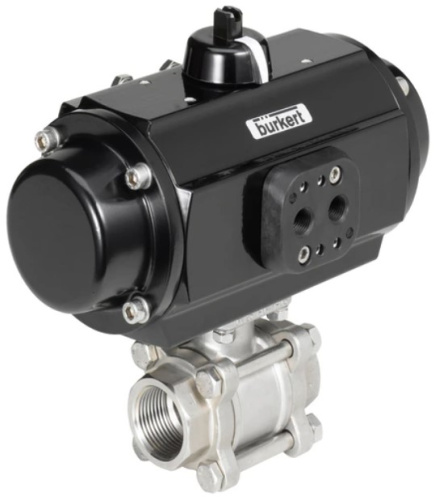 Ball valve / Butterfly valve with pneumatic rotary actuator Burkert type 8805