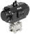 Ball valve / Butterfly valve with pneumatic rotary actuator Burkert type 8805