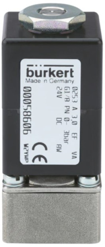 Solenoid valve Burkert type 0253 - 2/2-way solenoid valve, direct-acting