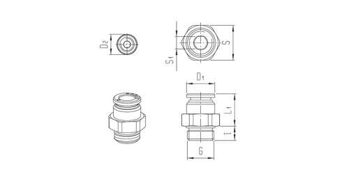 Push-in fitting | Series 900 HAFNER 951M