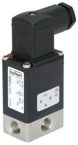 Solenoid valve Burkert type 0330 - Direct-acting 2/2 or 3/2-way pivoted armature valve Solenoid valve Burkert type 0330 - Direct-acting 2/2 or 3/2-way pivoted armature valve