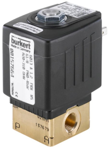 Solenoid valve Burkert type 6013 - Plunger valve 2/2-way direct-acting