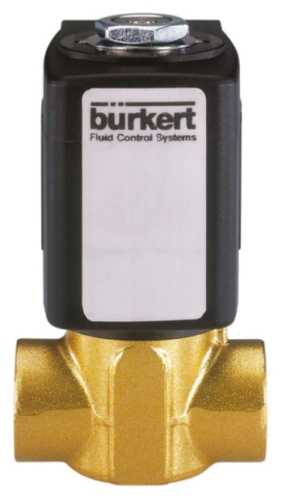 Steam solenoid valve Burkert type 6240 - Servo-assisted 2/2-way piston valve