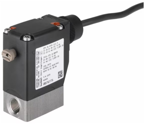 Solenoid valve Burkert type 0330 - Direct-acting 2/2 or 3/2-way pivoted armature valve Solenoid valve Burkert type 0330 - Direct-acting 2/2 or 3/2-way pivoted armature valve