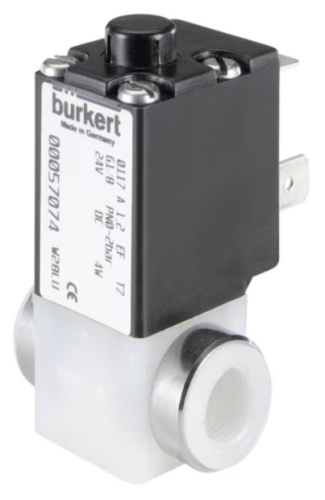 Solenoid valve Burkert type 0117 - 2/2 way Plunger-Solenoid Valve with separating diaphragm