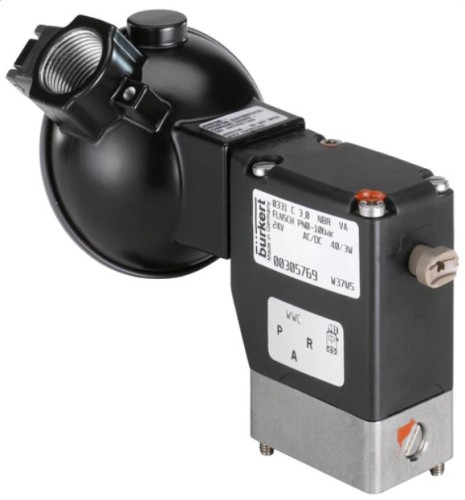 Solenoid valve Burkert type 0331 - Direct-acting 2/2 or 3/2-way pivoted armature valve