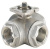 3-Way Ball Valve with T-bore Burkert type TKU003