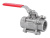 Stainless steel ball valve threaded with hand lever END-Armaturen PE