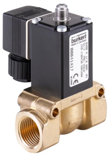 Solenoid valve Burkertn type 0400 - Piston valve 2/2-way servo-assisted